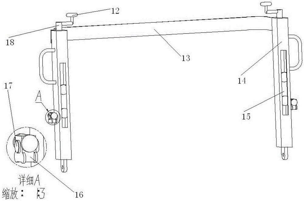 Airplane wheel dismounting and mounting mechanism