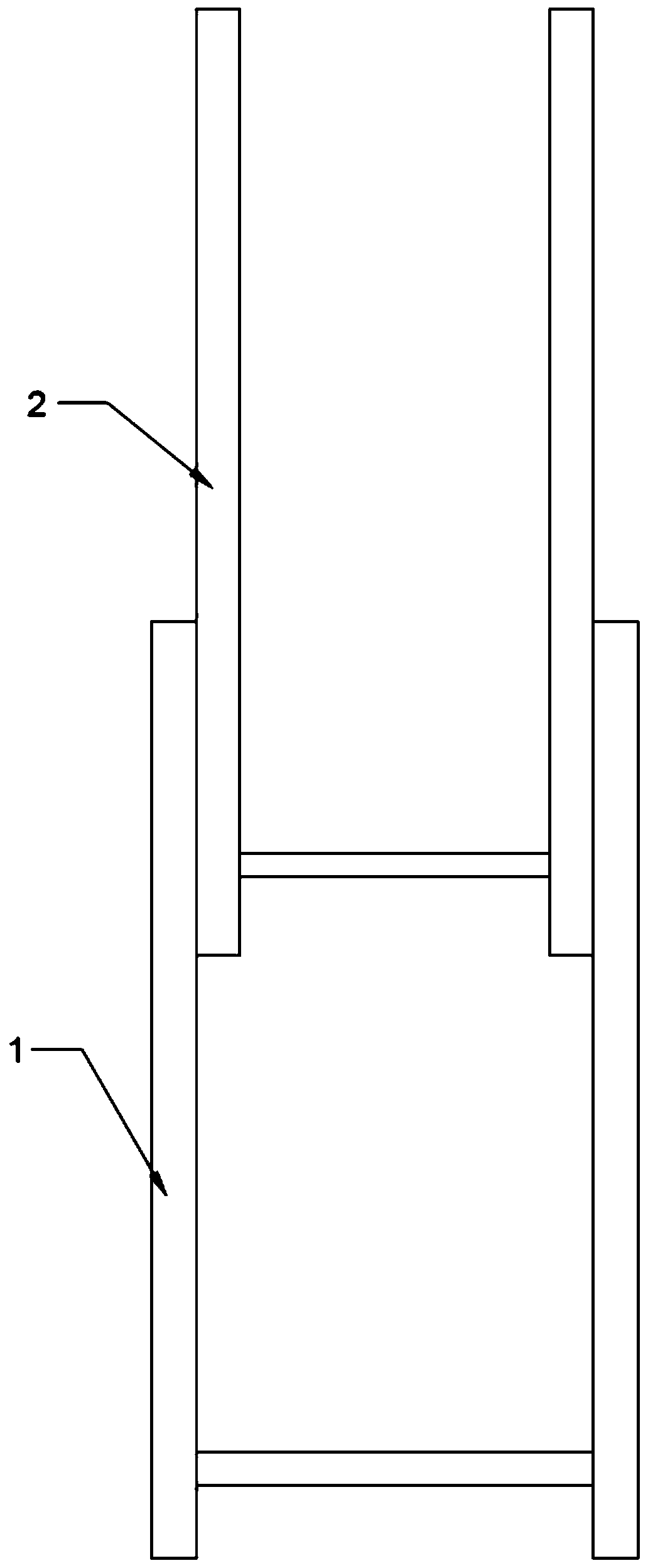 Testing device for flatness of electronic components