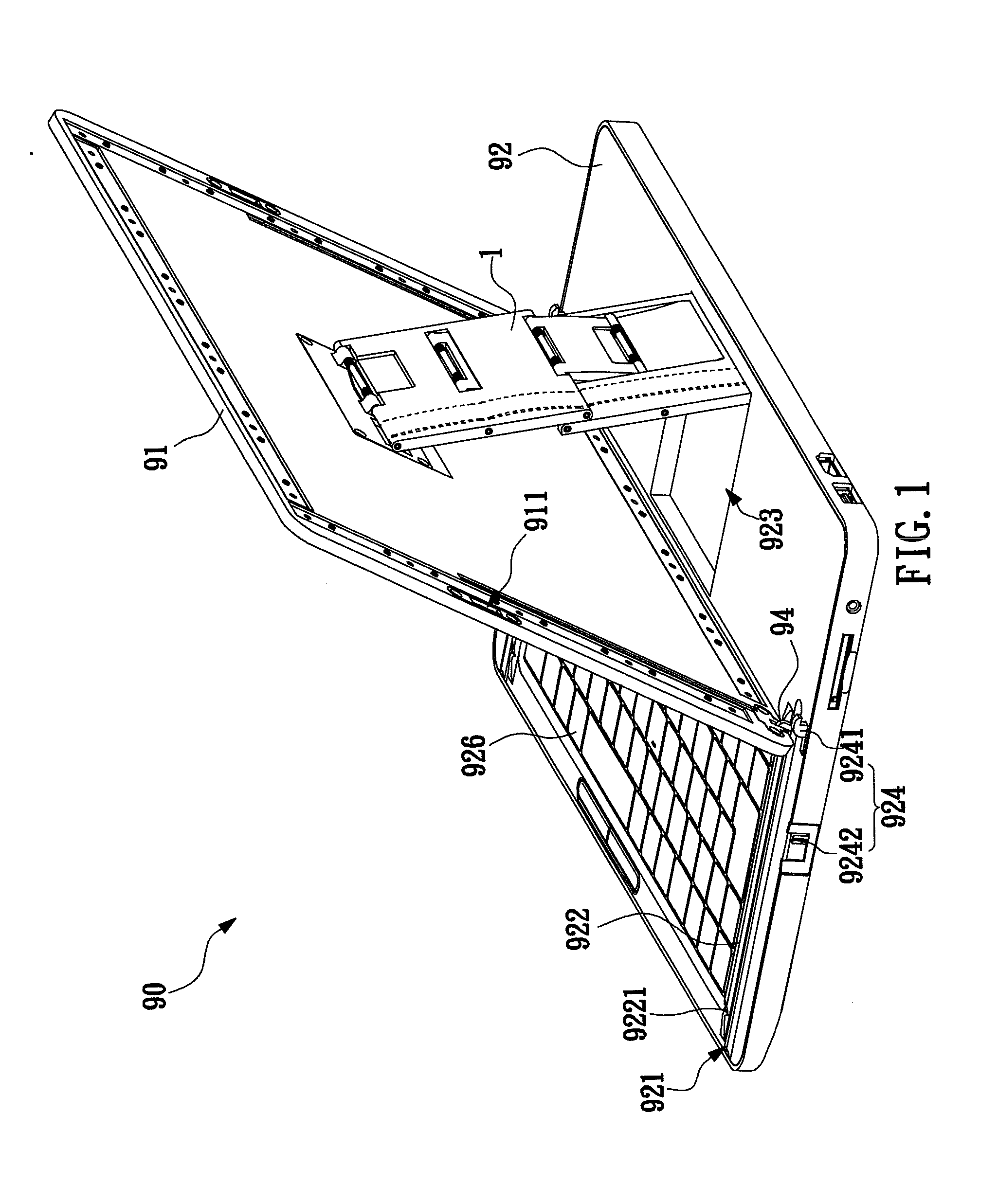 Supporting apparatus and electronic apparatus with supporting apparatus