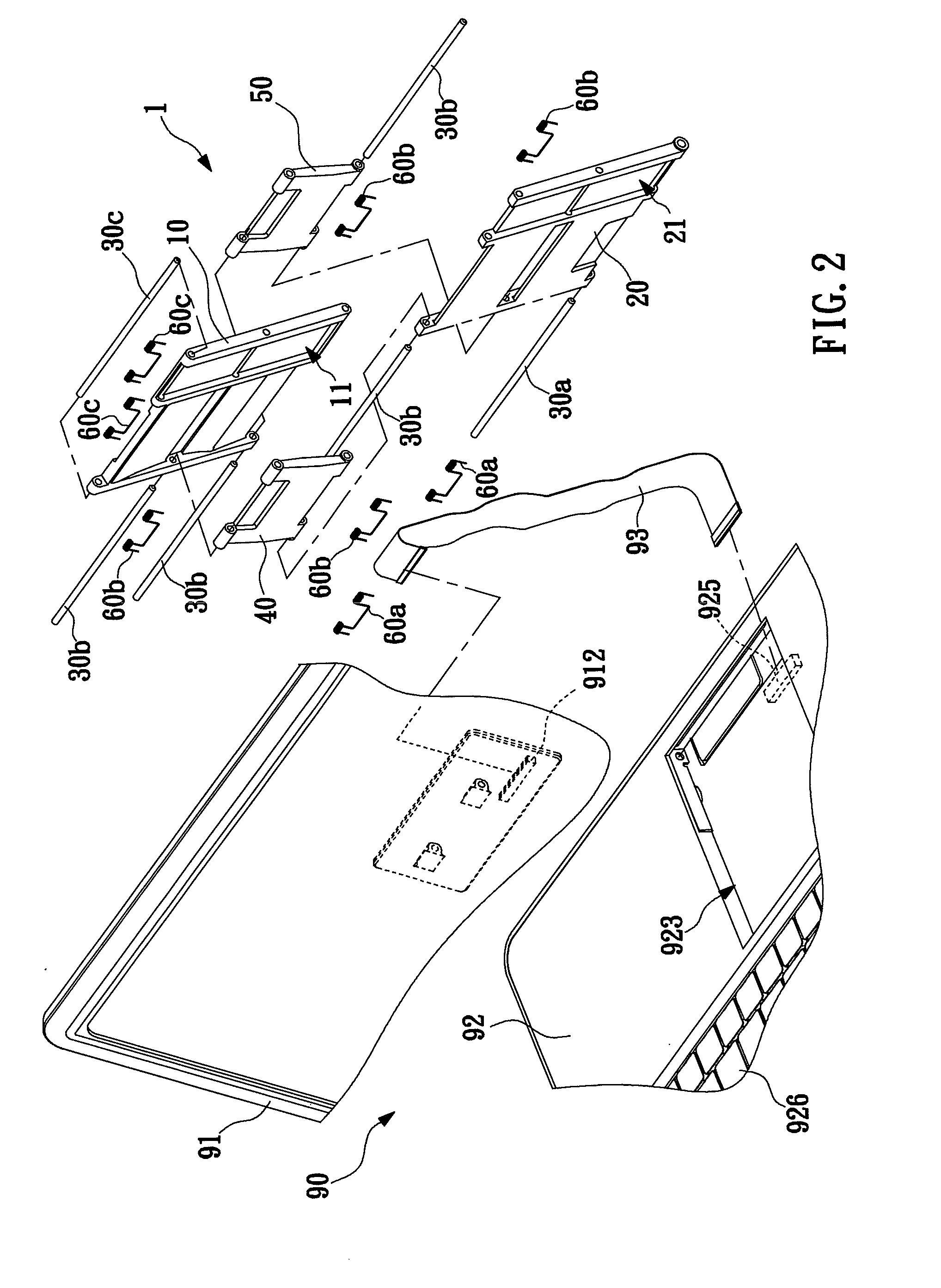 Supporting apparatus and electronic apparatus with supporting apparatus