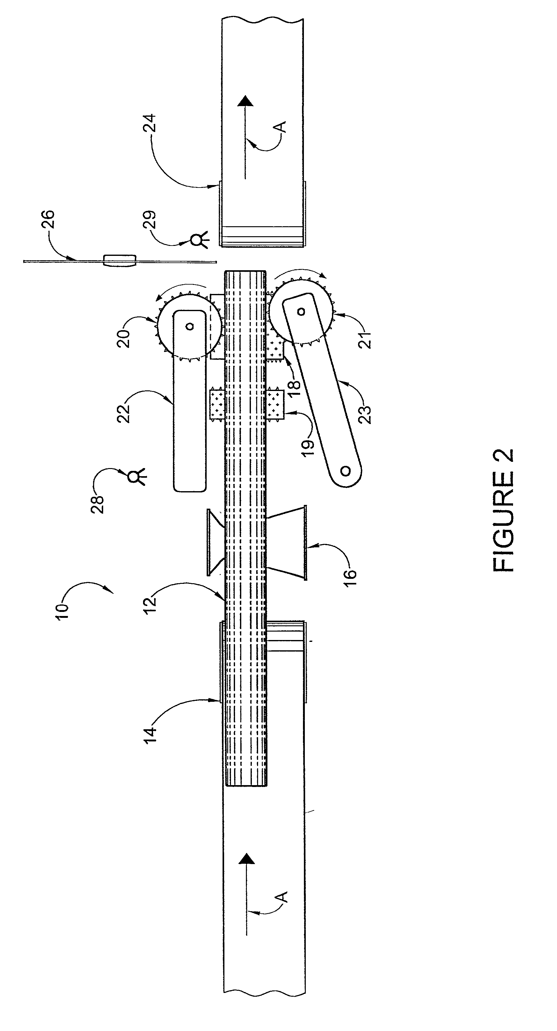 Method and apparatus for bucksawing logs