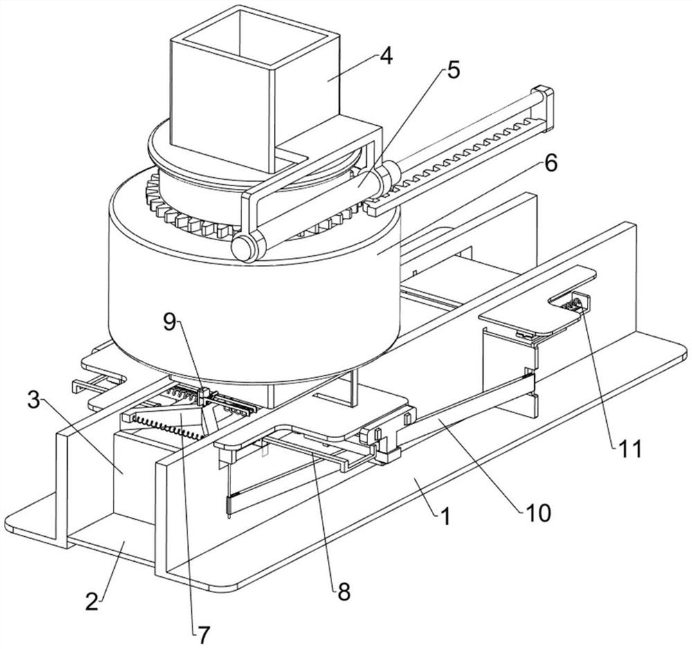 Layering device for paper packaging
