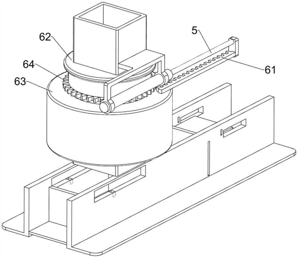 Layering device for paper packaging