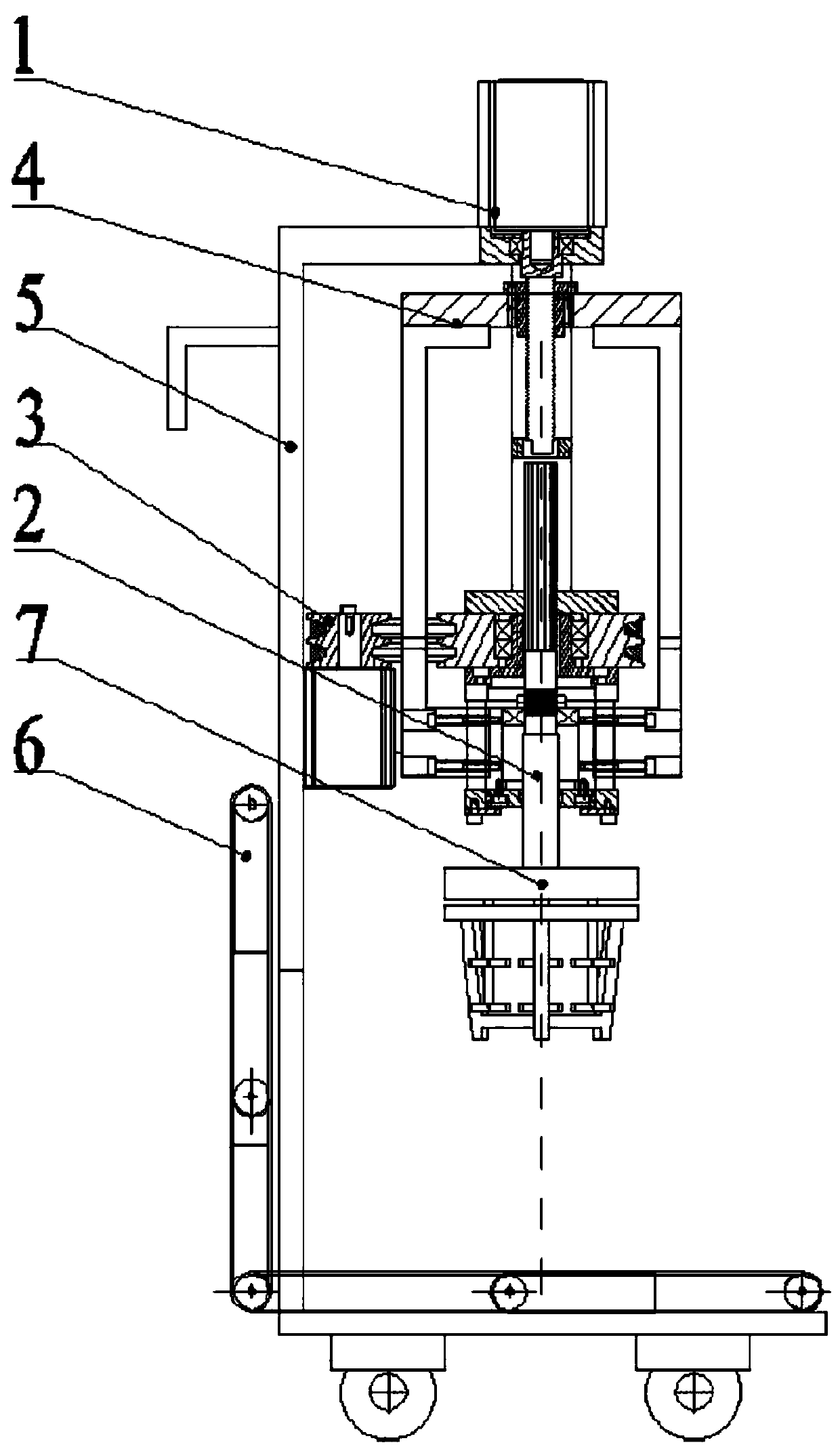 A stable viscous paint automatic mixing device