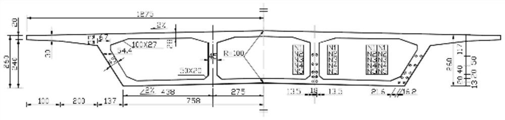 Early crack control method for prestressed concrete cast-in-place continuous box girder