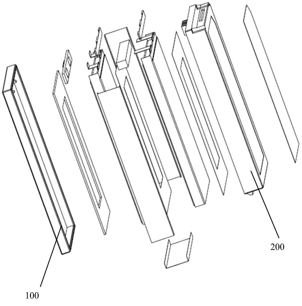 Detachable polymer lithium ion battery and assembling method thereof