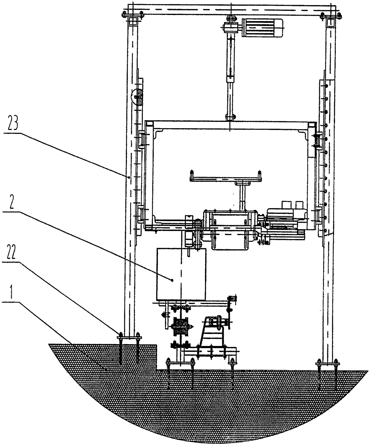 Rotary Ring Soil Trough Test Bench Drive Mechanism