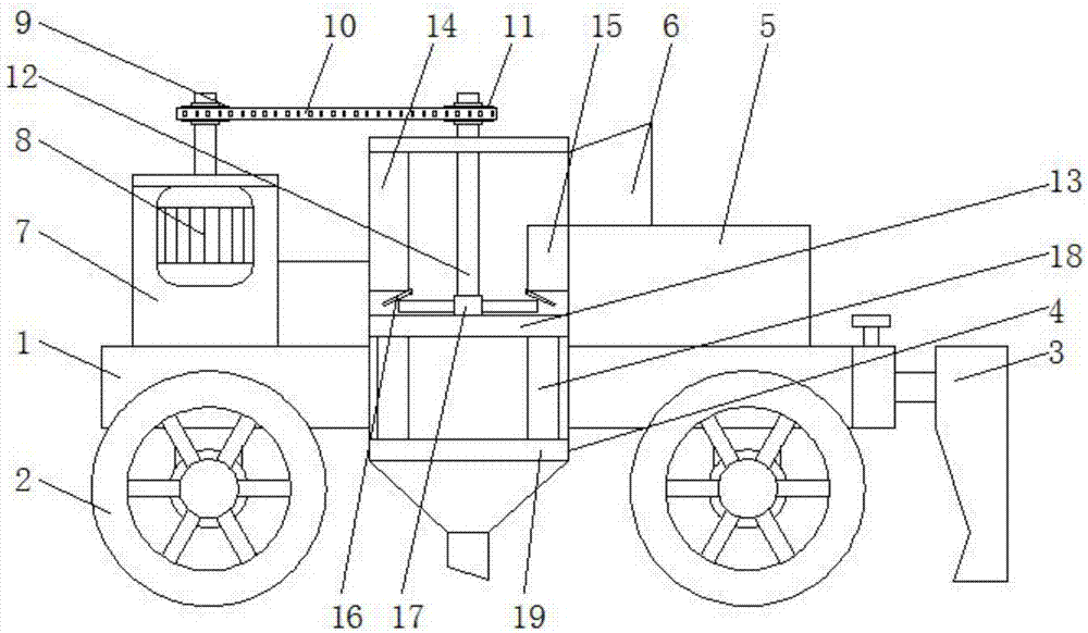 An intelligent seeder capable of evenly scattering a material