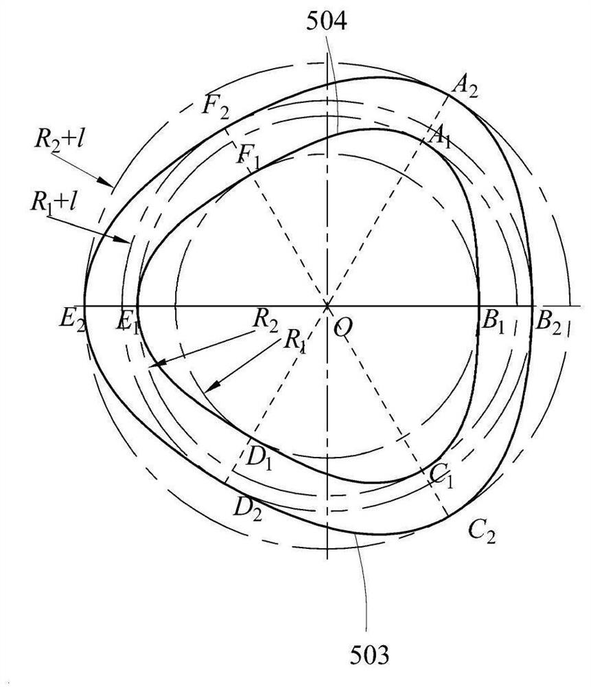 Two-stage compression sliding vane vacuum pump driven by rotary ring