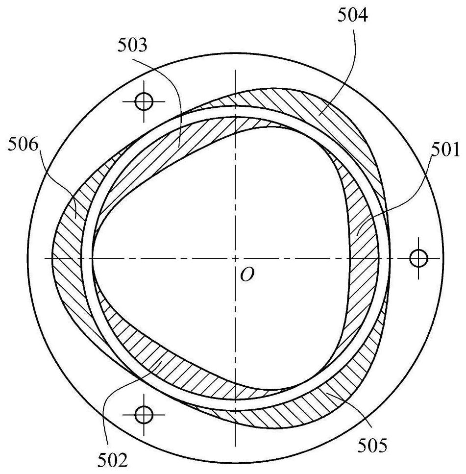 Two-stage compression sliding vane vacuum pump driven by rotary ring