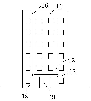 A kind of vertical green house building