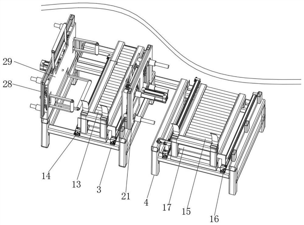 Full-automatic inner and outer box sleeving system