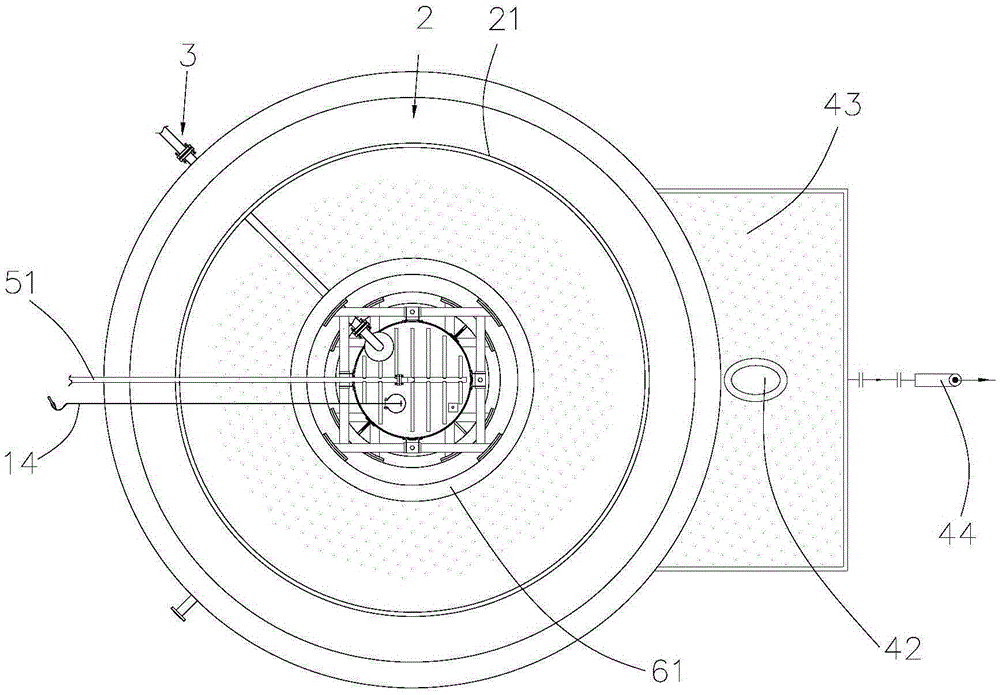 Neutralizing and settling pool