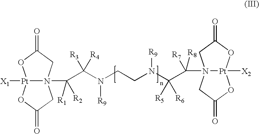 Multinuclear platinum compounds