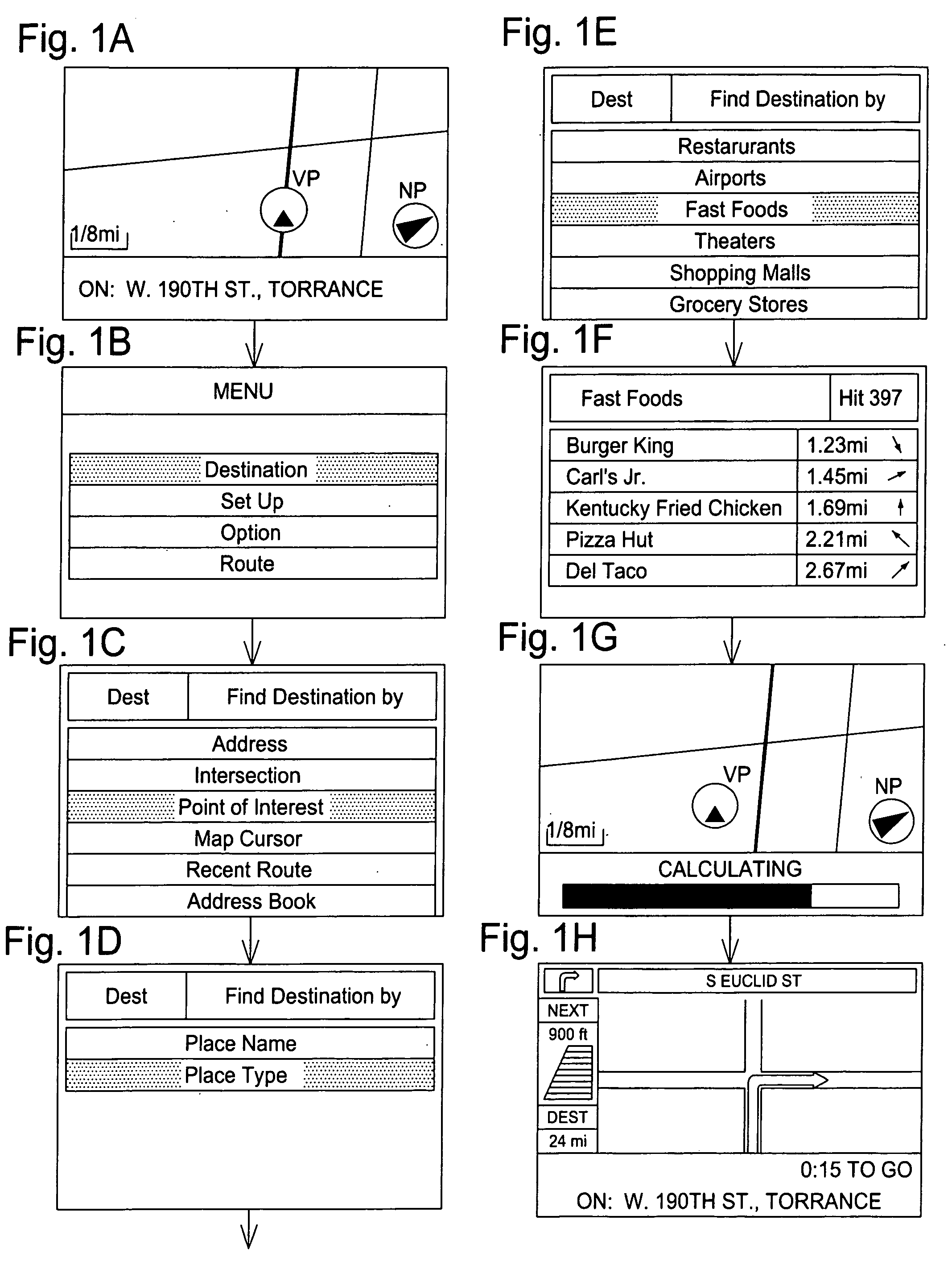 Method and apparatus for selecting absolute location on three-dimensional image on navigation display