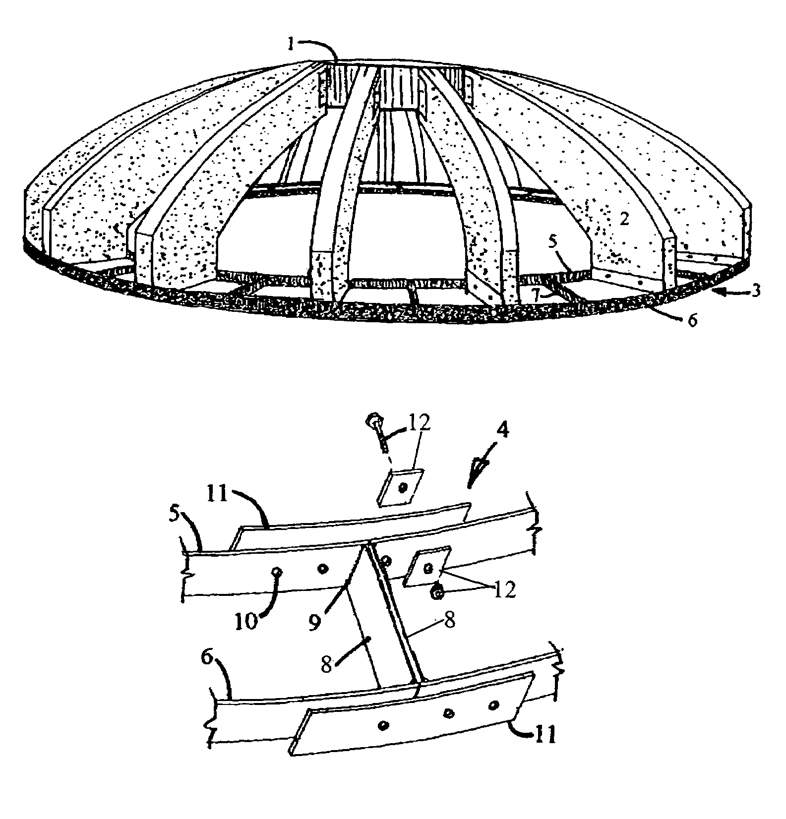 Dome kit, structure and method