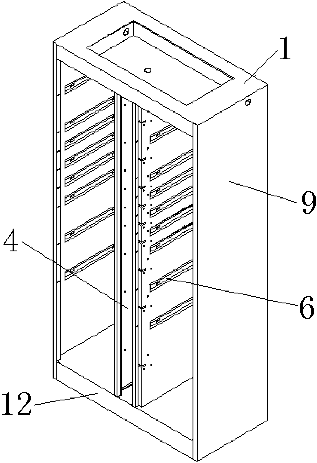 Box body structure with intelligent storing and taking function