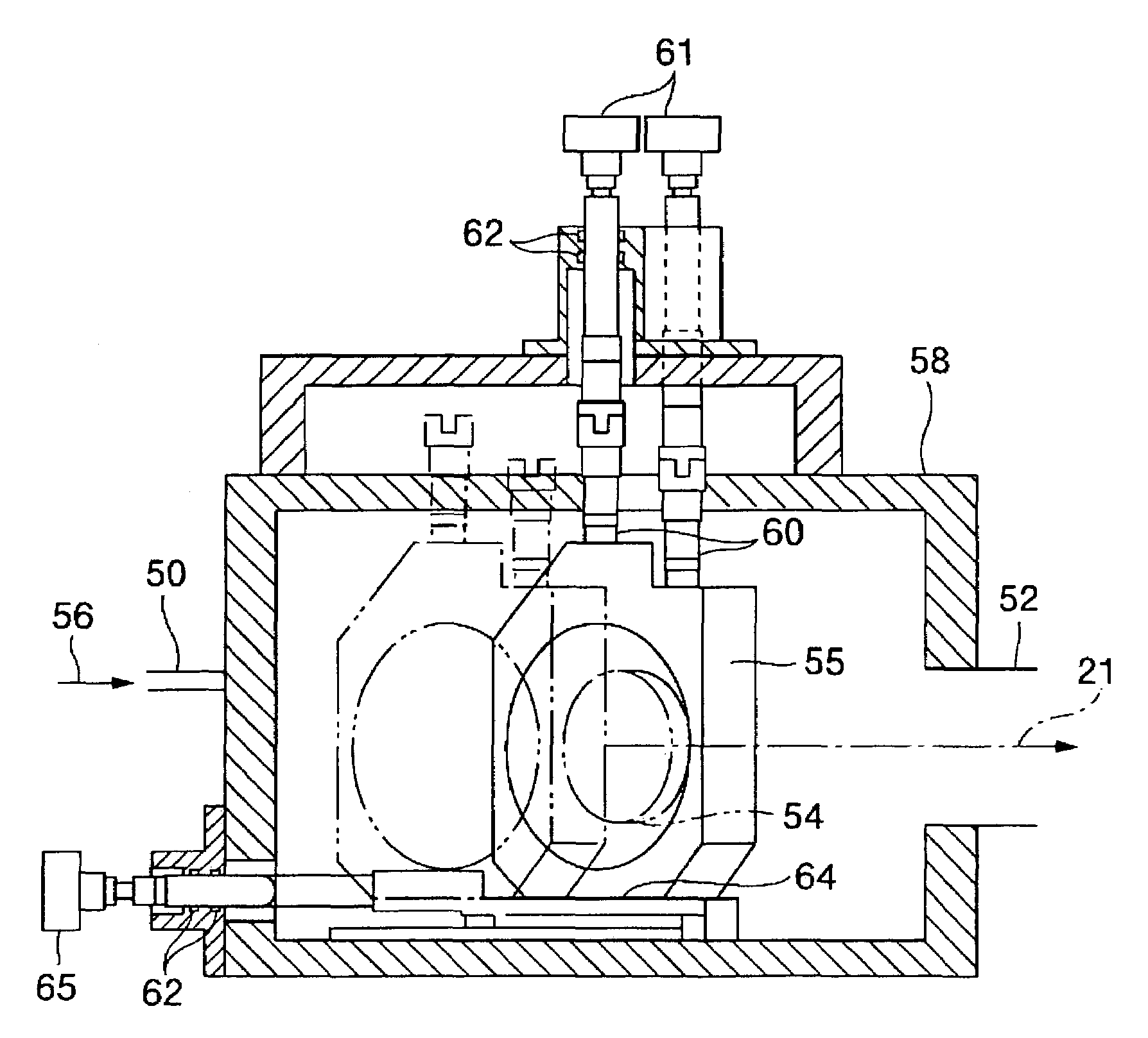 Injection locking type or MOPA type of gas laser device