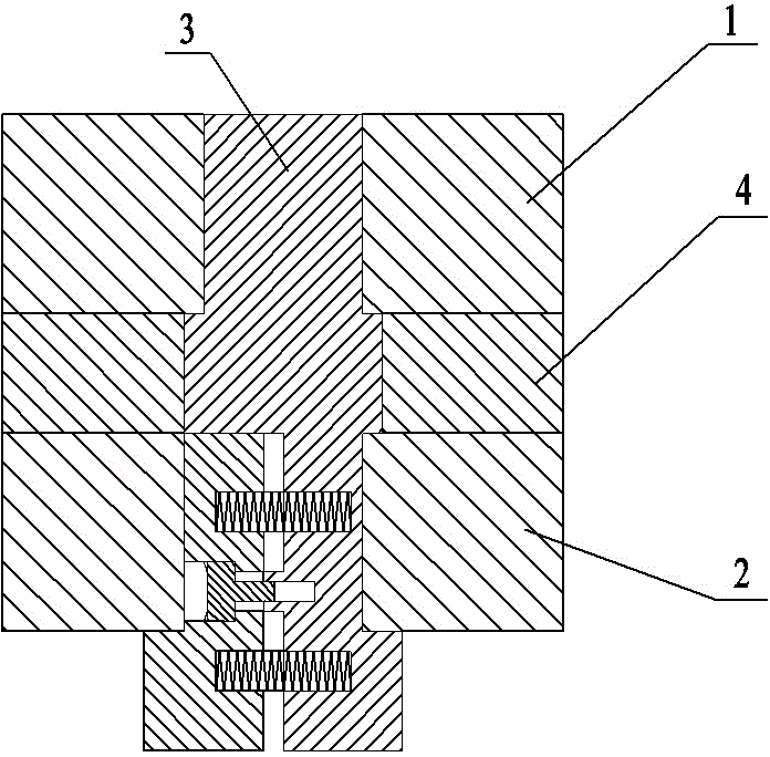 Connecting device for front and rear net covers of fan, and connecting column in device