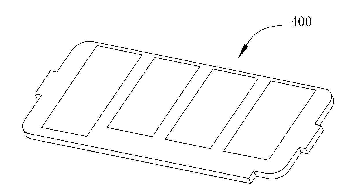 Chip fixing device and processing box with same for laser printer