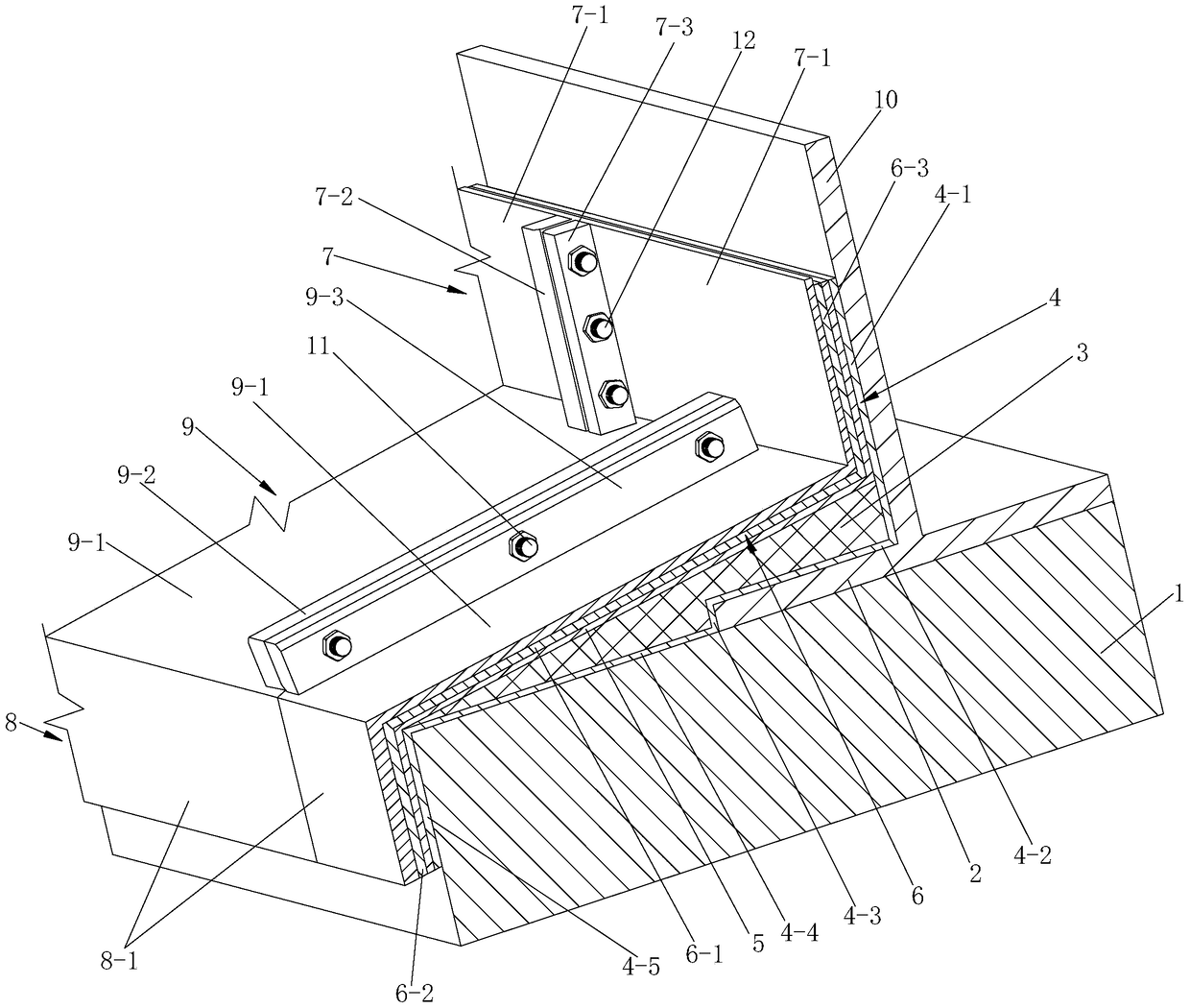 Anti-corrosion structure of edge plate of oil storage tank and its construction method