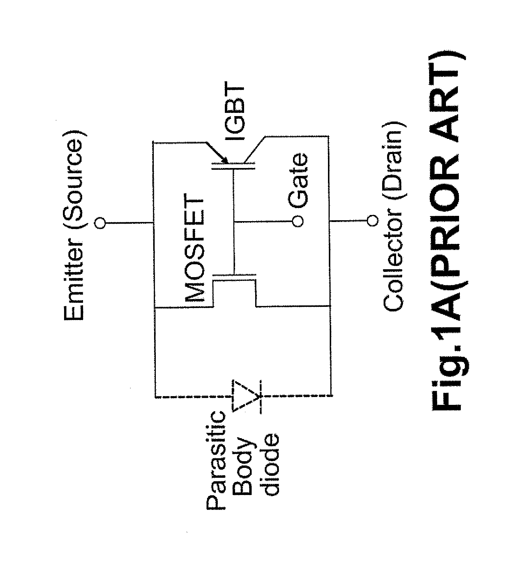 IGBT with integrated mosfet and fast switching diode