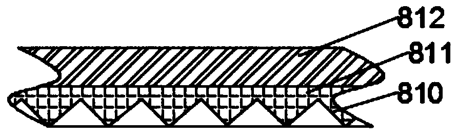 A heat dissipation structure for the surface of a microelectronic chip