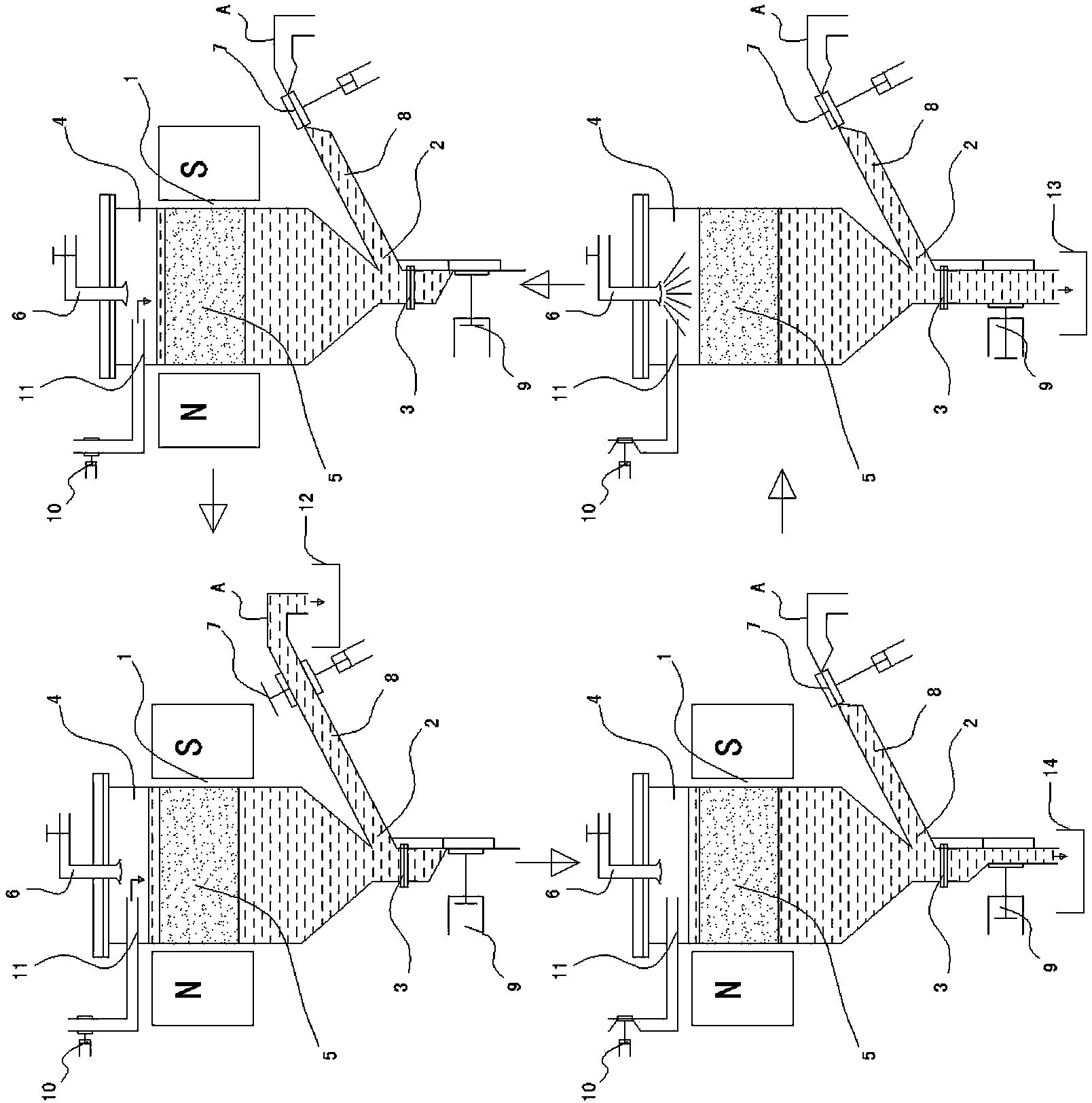 Fluid iron removal method and device