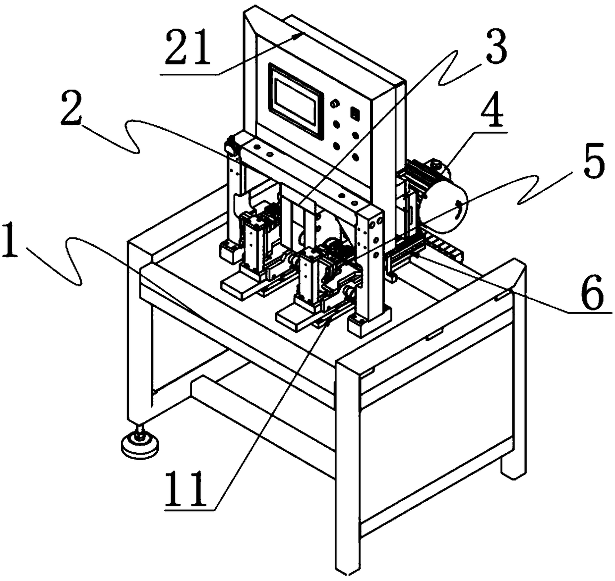 Semi-automatic glasses rubber frame machining machine