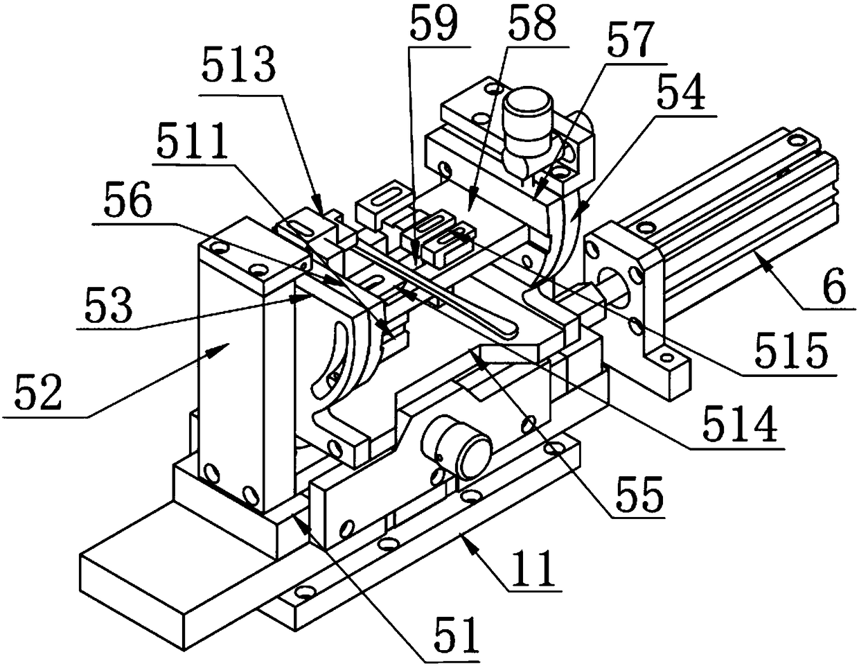 Semi-automatic glasses rubber frame machining machine