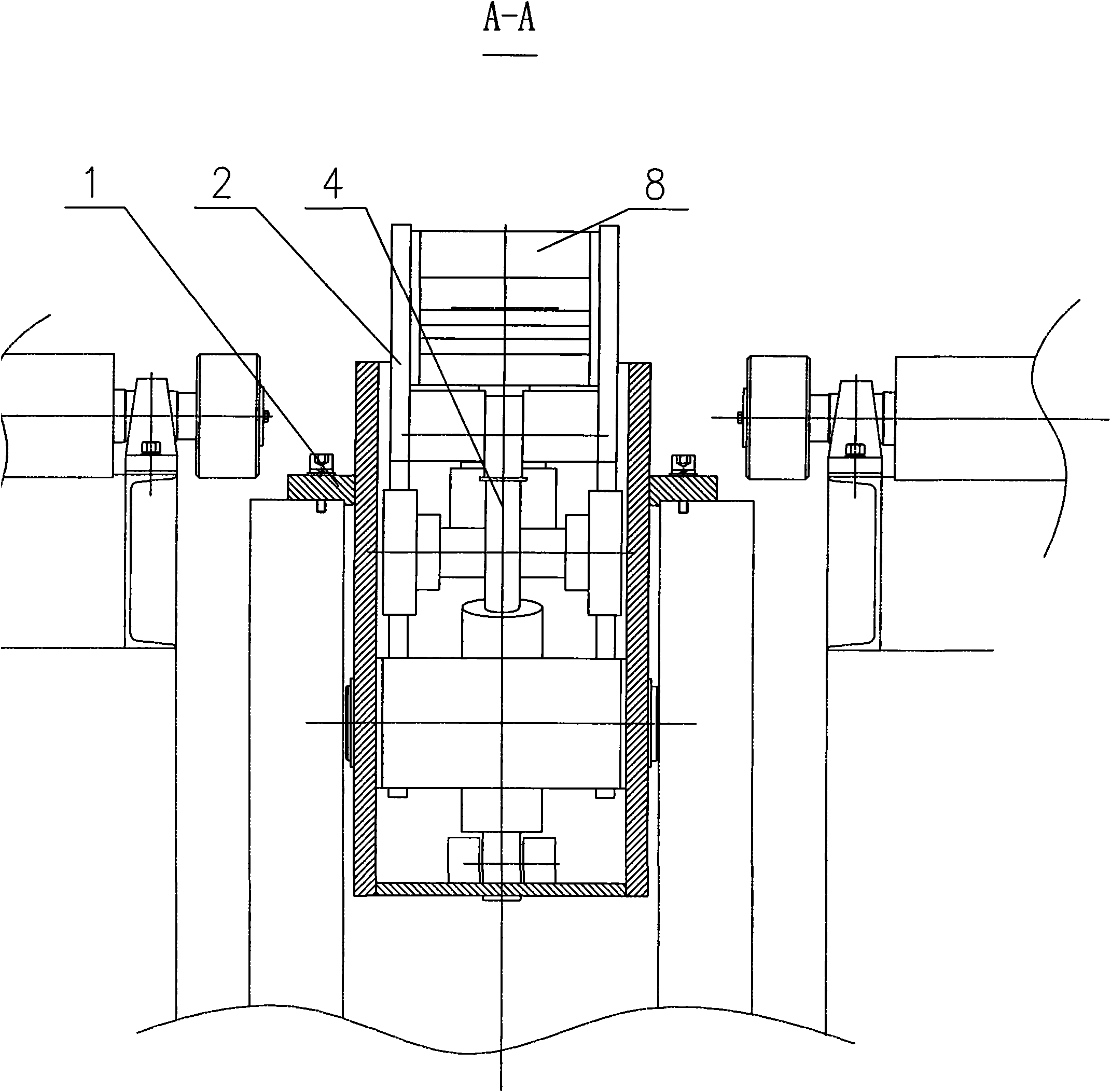 Clamp mechanism for steel plate conveying trolley