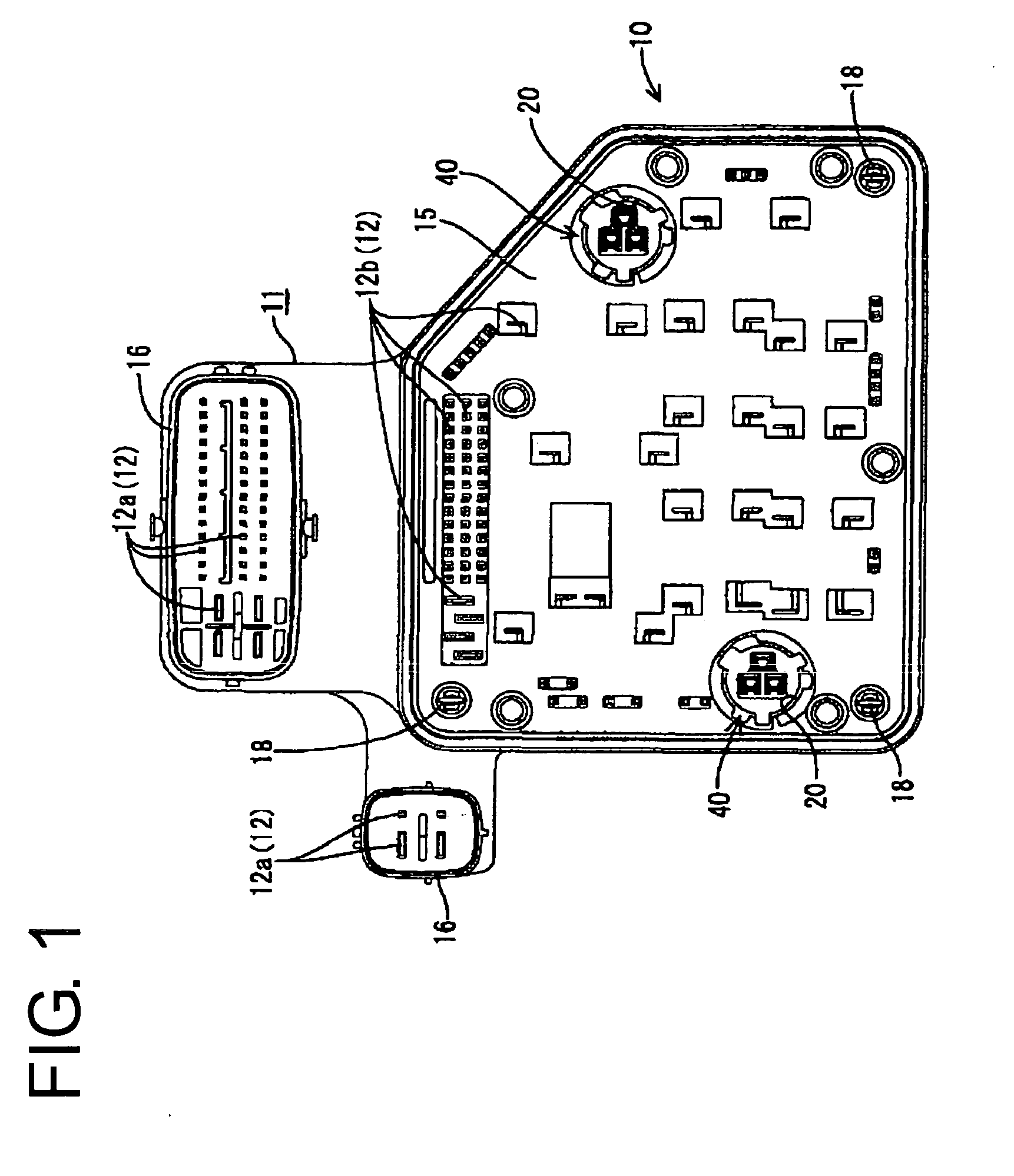 Construction for connecting a circuit board and an electrical part, a brake oil pressure control unit