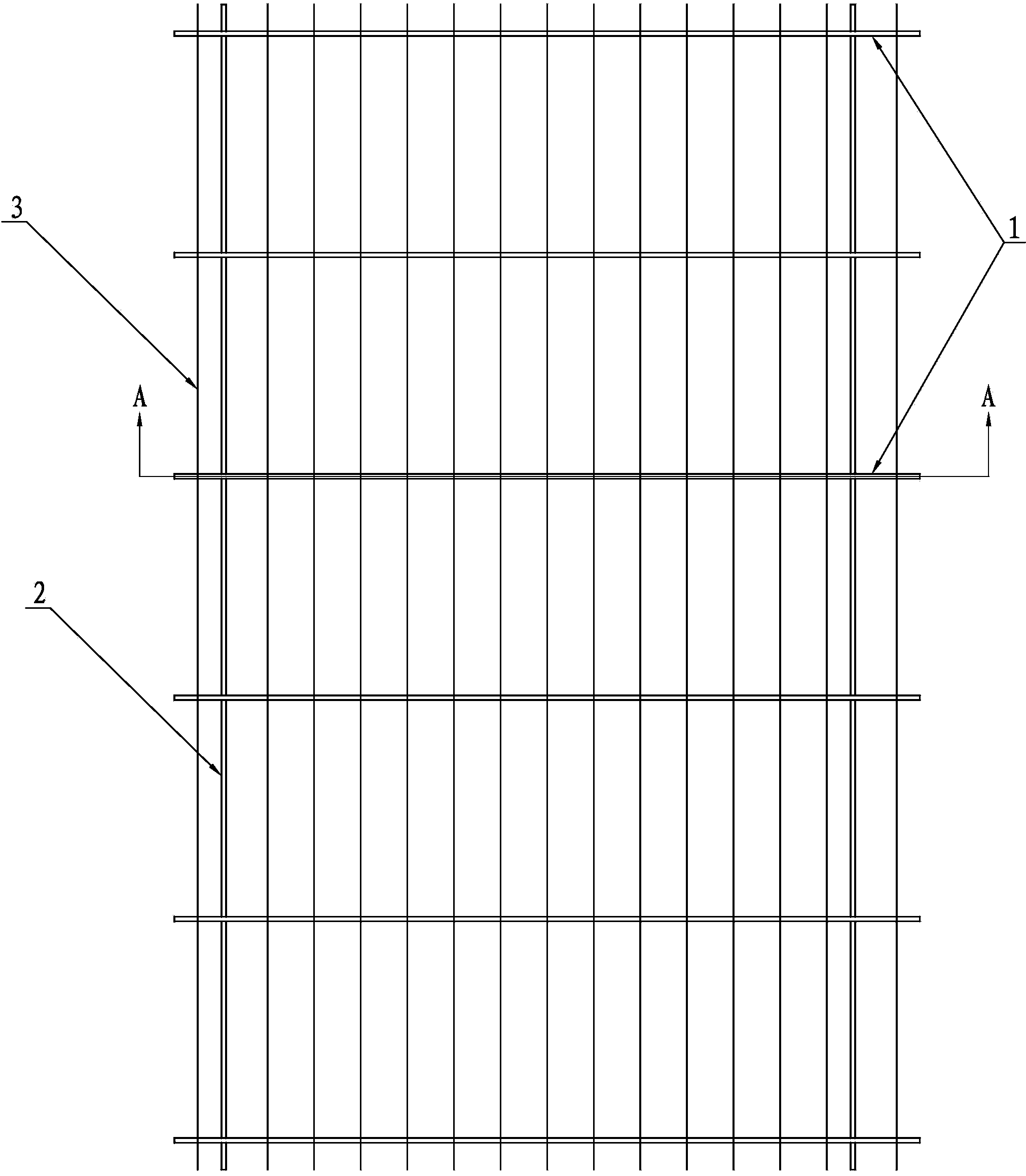 Insertion sheet spliced type splash-proof grating of high-order water-saving cooling tower