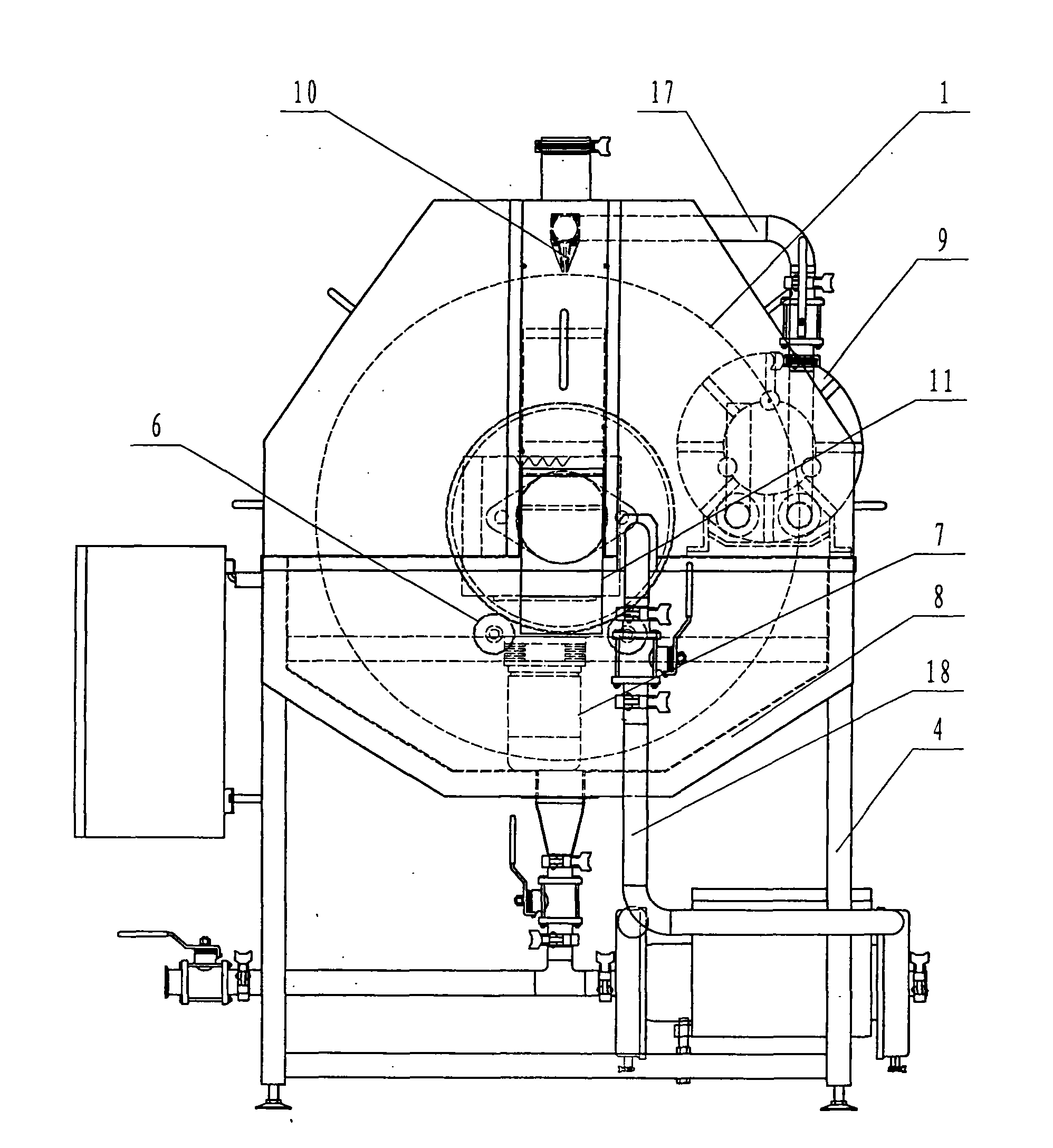 Rotary oil filtering equipment