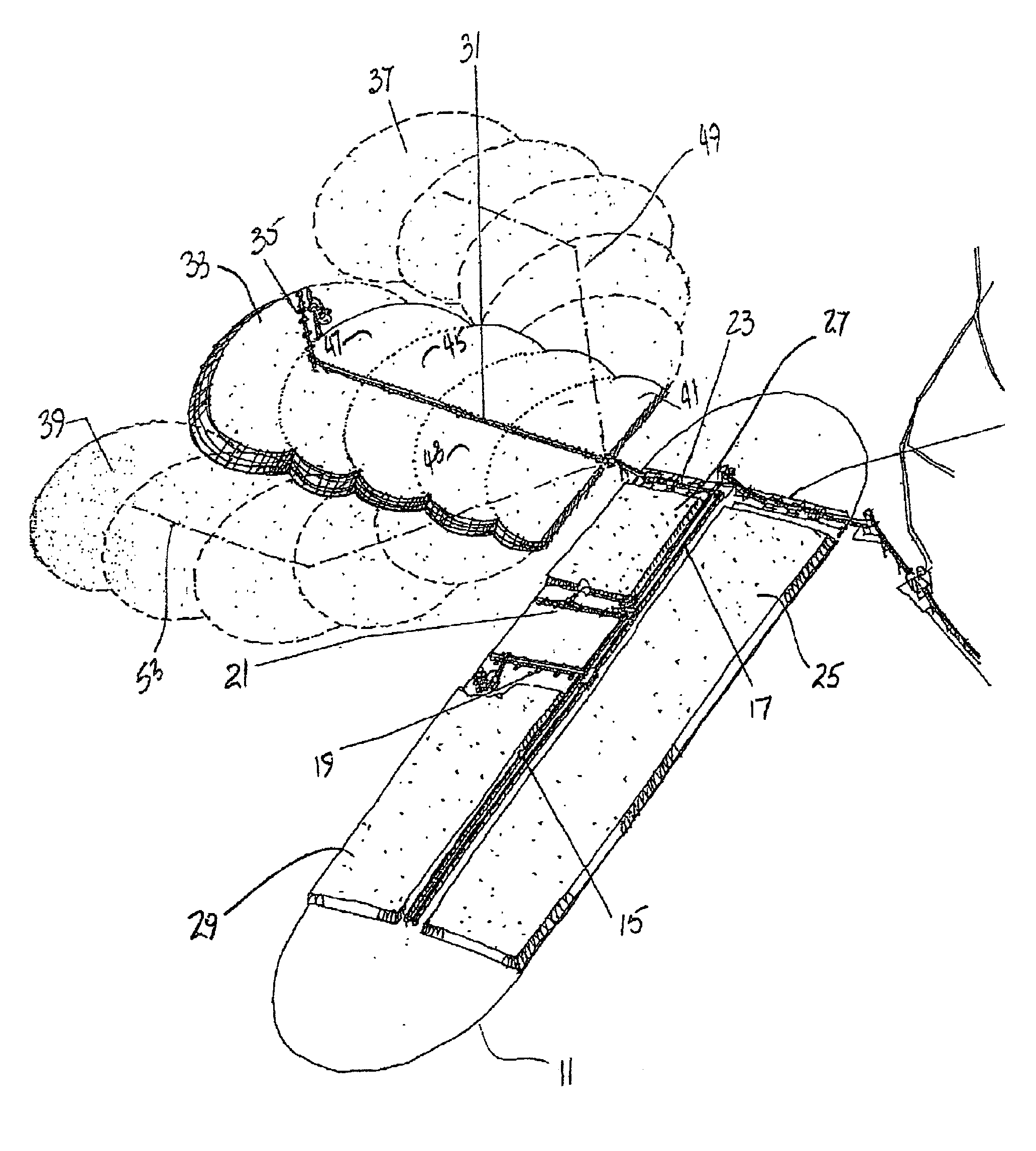 Method for multiple lift stacking using mobile conveyor system