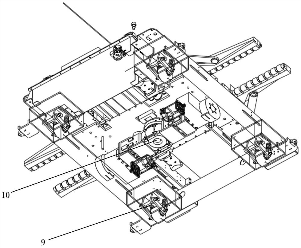 Clamping type parking robot with supporting and limiting functions