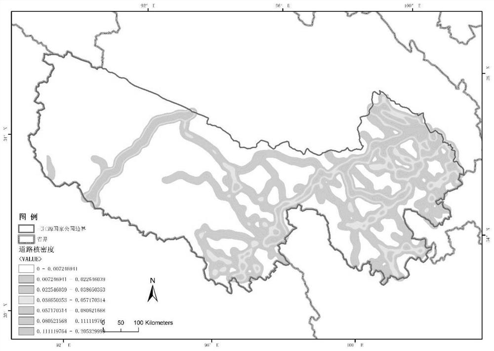 Typical species migration corridor site selection method, device and equipment