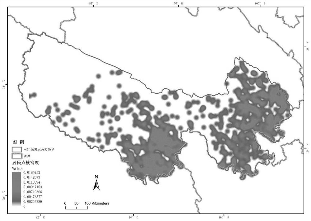 Typical species migration corridor site selection method, device and equipment