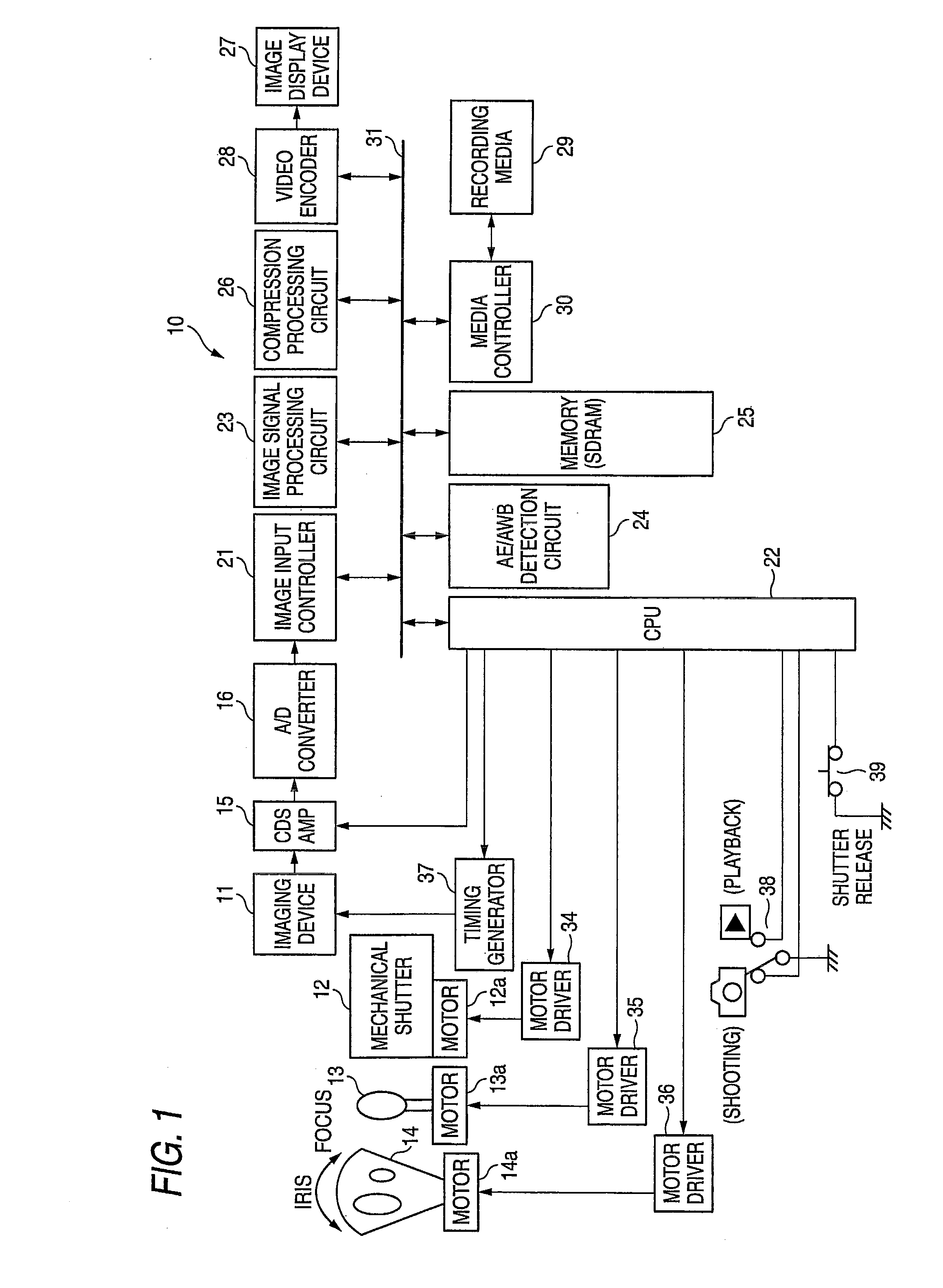 Imaging apparatus and its drive controlling method