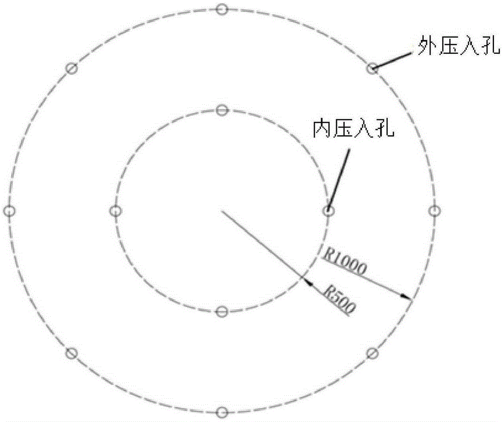 Press-in type repairing method for hot blast heater top heat-resisting lining