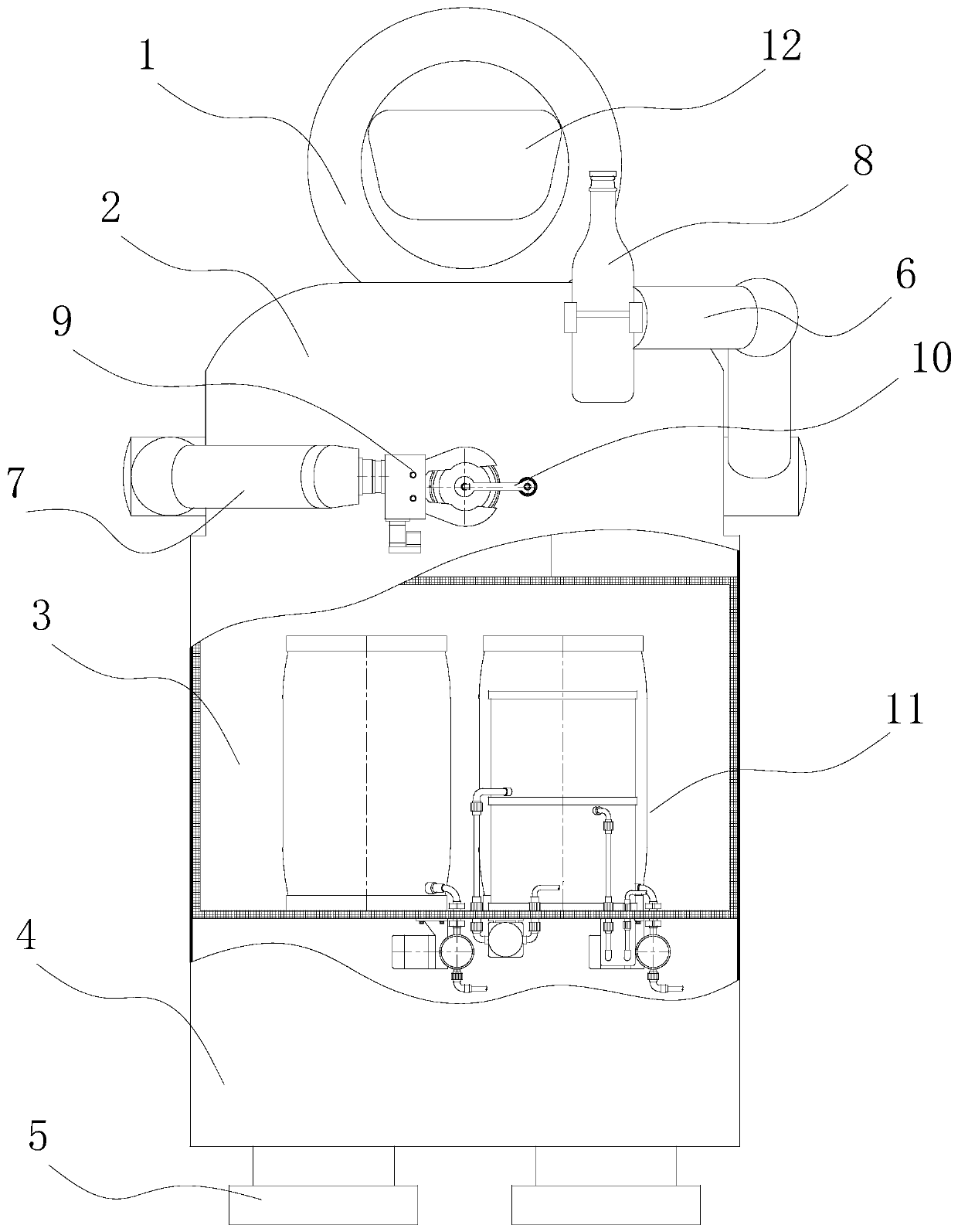Pouring cup type multi-variety beverage supply robot and using method thereof