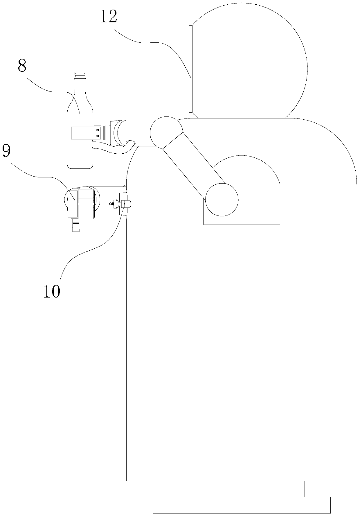 Pouring cup type multi-variety beverage supply robot and using method thereof