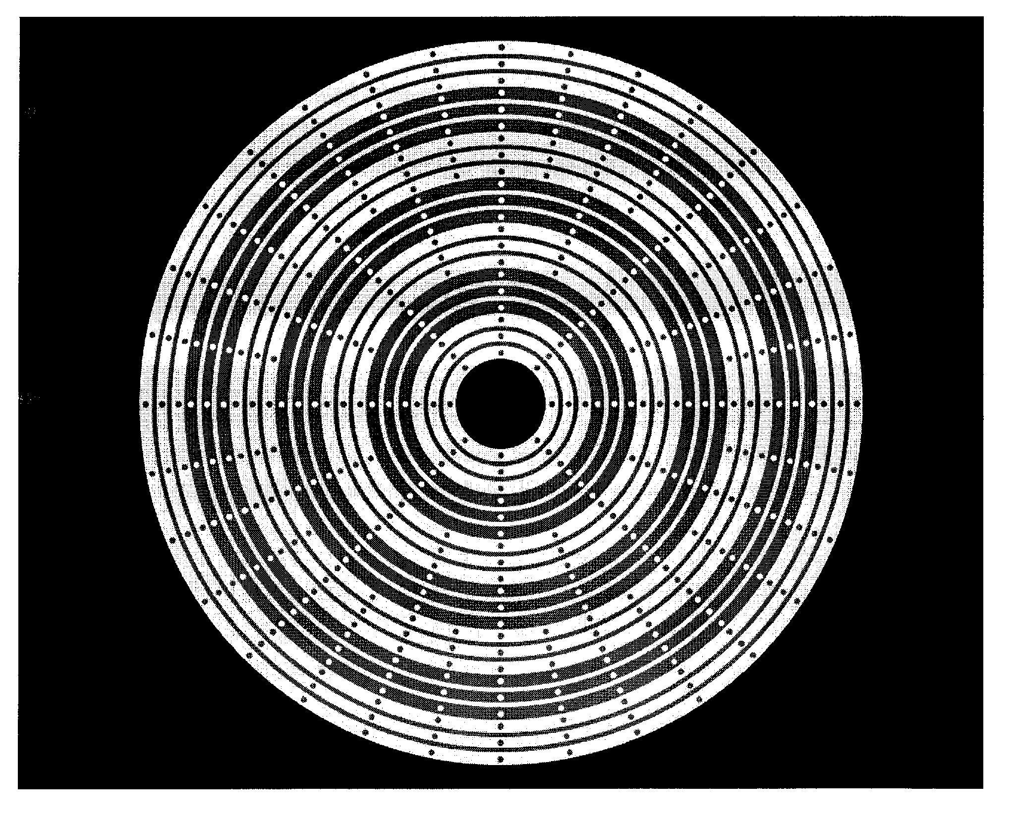 Continuous two-dimensional corneal topography target