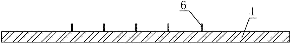 Hollow ultrahigh template section steel platform and construction method thereof