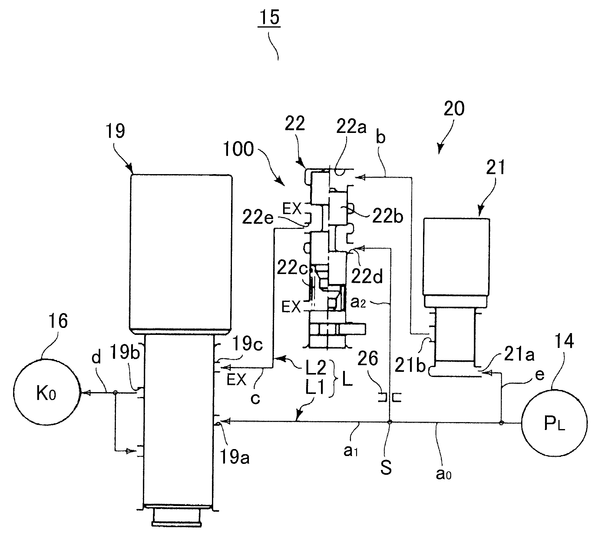 Hydraulic control device for hybrid drive device