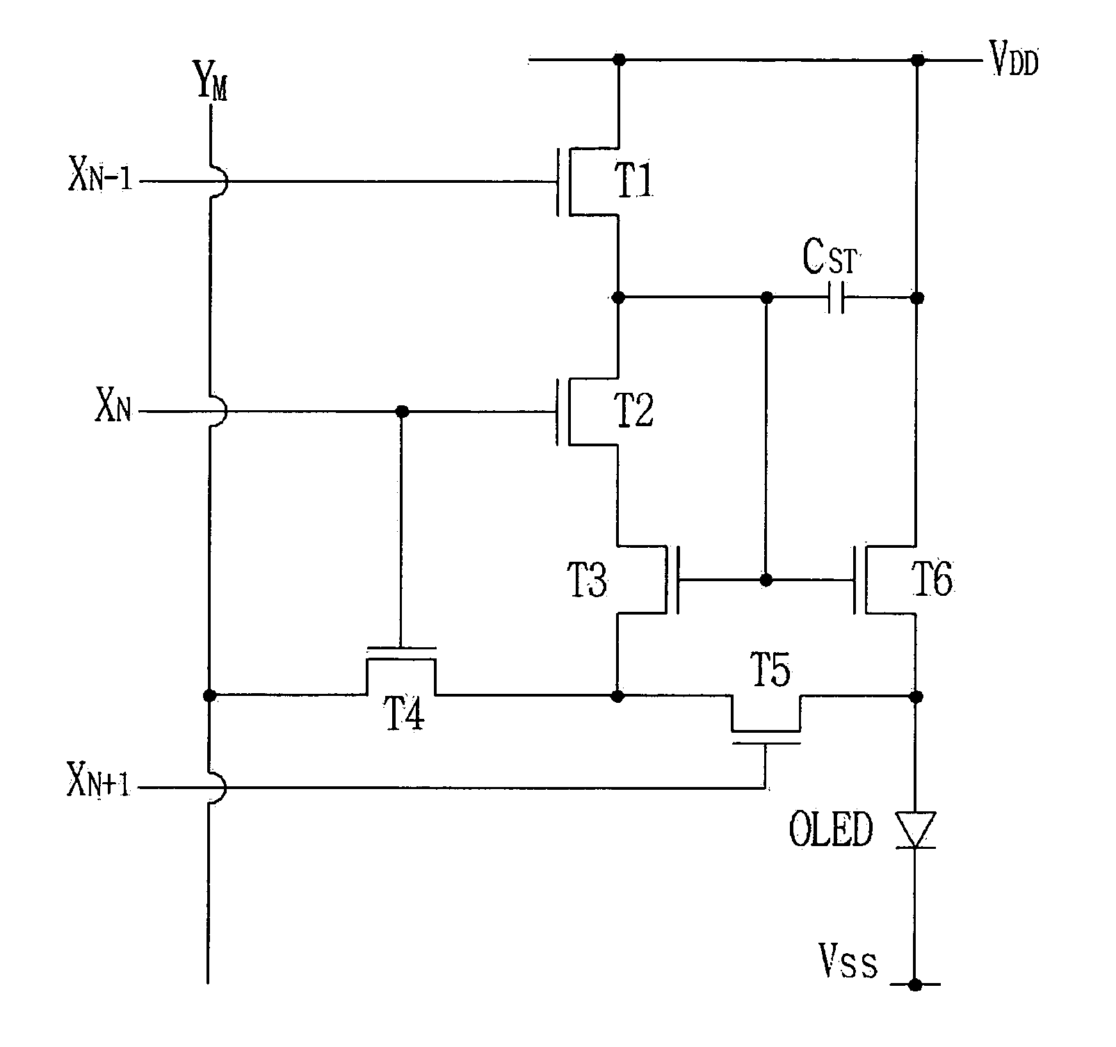 Circuit and method for driving organic light-emitting diode