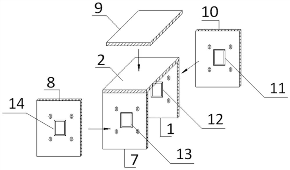 Rear connecting device and method for solid-web steel beam and concrete beam