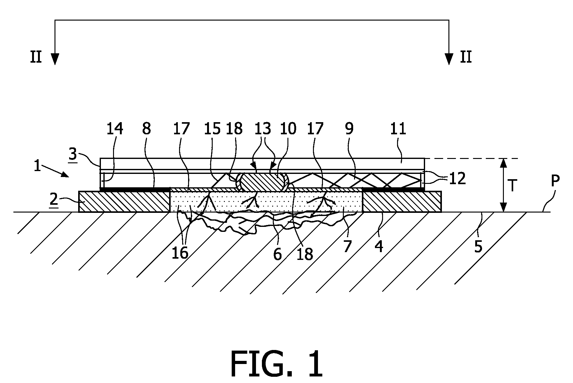 System of plaster and radiation device