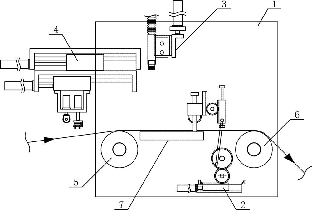 A crimping device for continuous film delivery