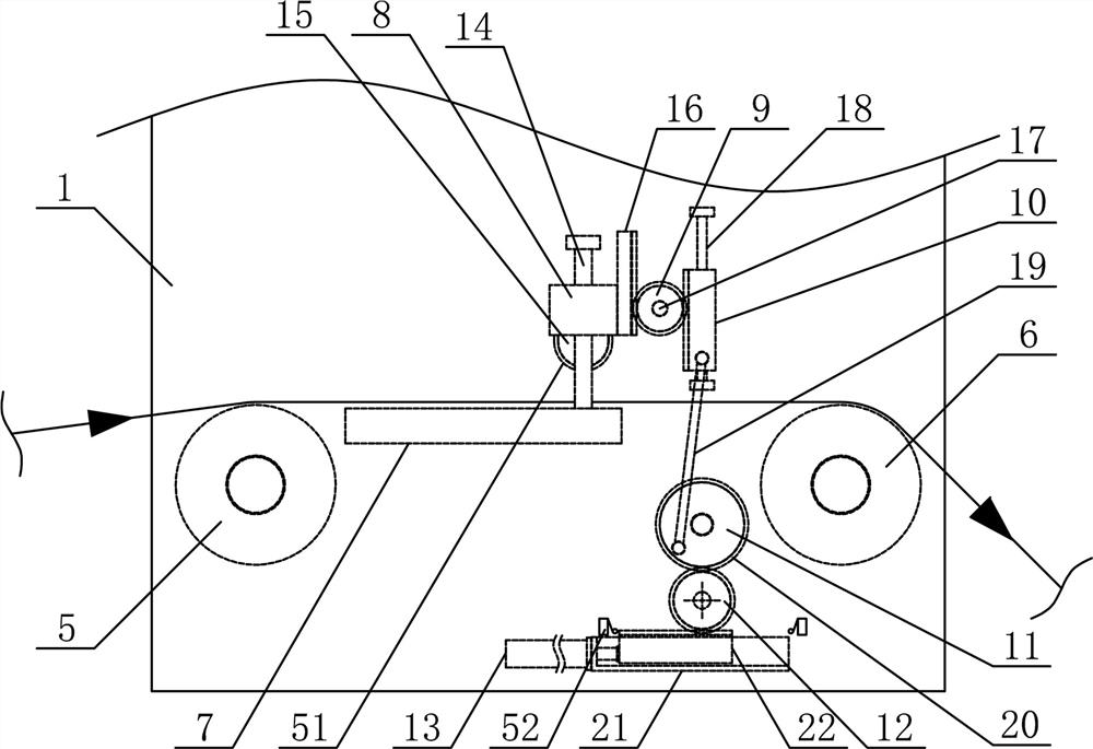 A crimping device for continuous film delivery